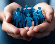 Hands holding people